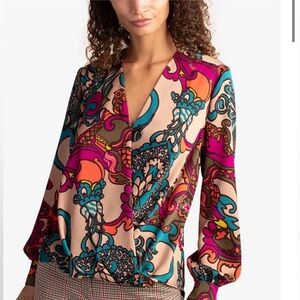 Trina Turk
Laurynn Printed Surplice Top